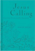 Jesus Calling (Deluxe)-Teal LeatherSoft - The Bible Outlet