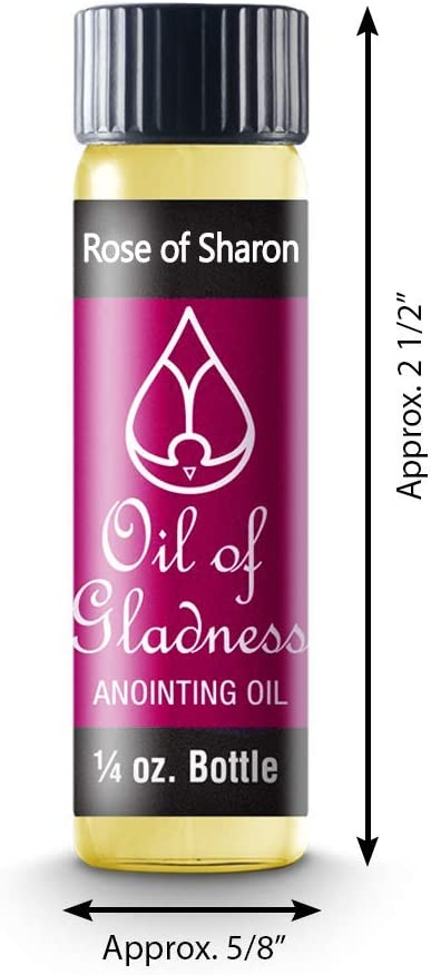 Oil of Gladness Rose of Sharon Anointing Oil – Oil for Daily Prayer,  Ceremonies and Blessings 8 oz Bottle - The Bible Outlet