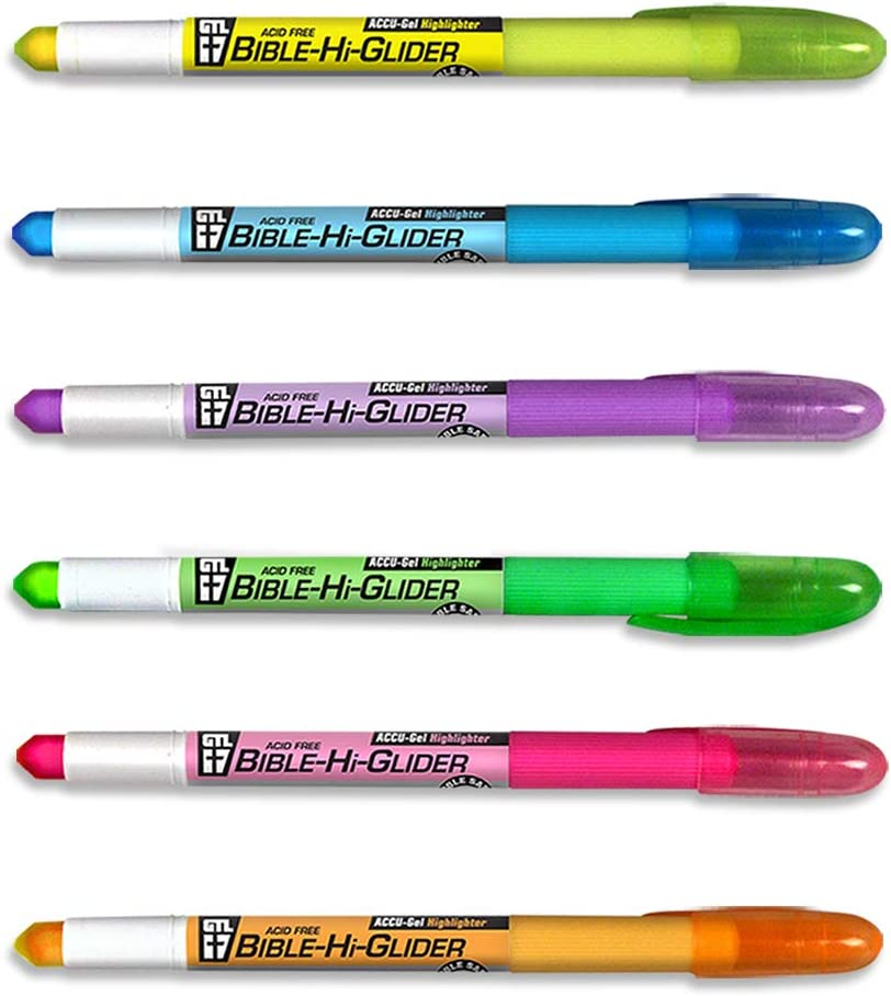 Bible Highlighter Pens Water Based Assorted Colors No Bleed - China Highlighter  Pen, Cute Highlighter