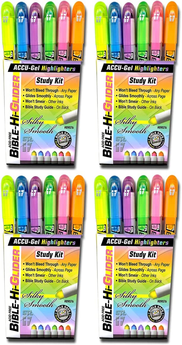 Accu-Gel Highlighters and Pigma MicronPN - Review - Bible Buying Guide